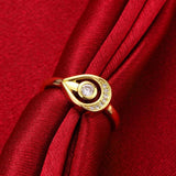 Rose Gold Platinum Plated Fashion Ring AAA Zirconia Women B256