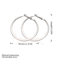 White Yellow Rose Gold Plated French Back Hoop Earrings L134