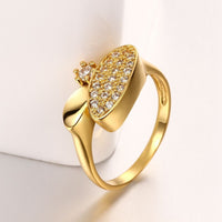 Rose Gold Plated Fashion Ring AAA Zirconia Women B246