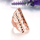 Rose Gold Plated Cocktail Ring Women B259