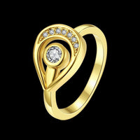 Rose Gold Platinum Plated Fashion Ring AAA Zirconia Women B256