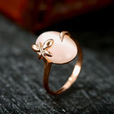 Rose Gold Platinum Plated Fashion Ring For Women B288