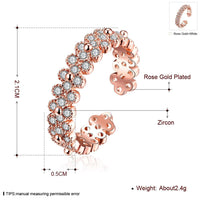 Rose Gold Plated Fashion Ring  AAA Zirconia For Women  B235