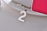 Stainless Steel Leather Necklace Pendant Lover Number 1 2 3 4 5 6 7 8 9